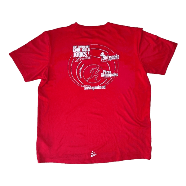 Red Craft running t-shirt