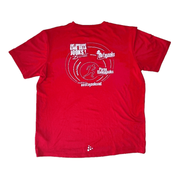 Red Craft running t-shirt