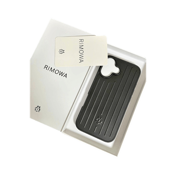 Black iPhone 16 Rimowa case