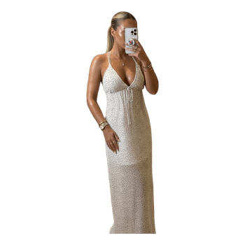 White polka dot dress