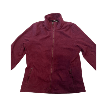 Burgundy fleece jacket
