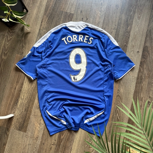 Vintage Adidas Chelsea Torres #9 2011/12 Home Football Jersey