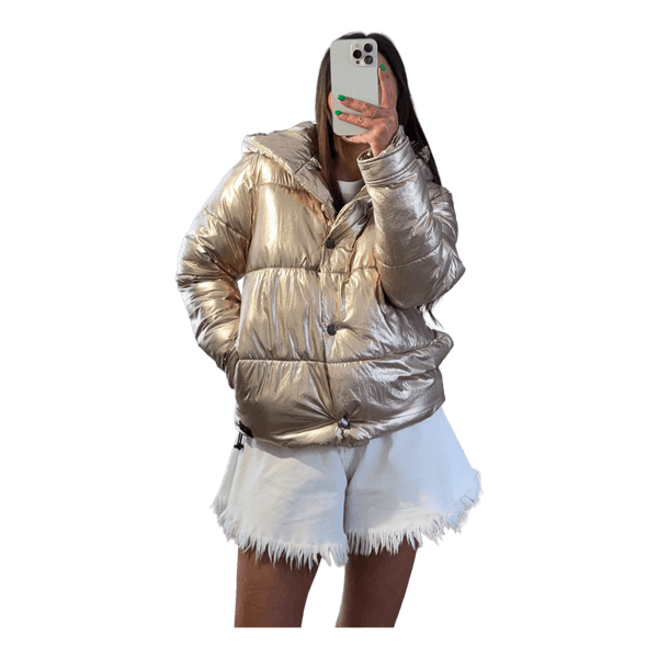 Canadian Classics Gold Hooded Puffer Jacket