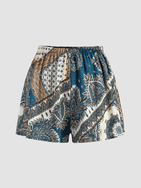 Boho Paisley Shorts