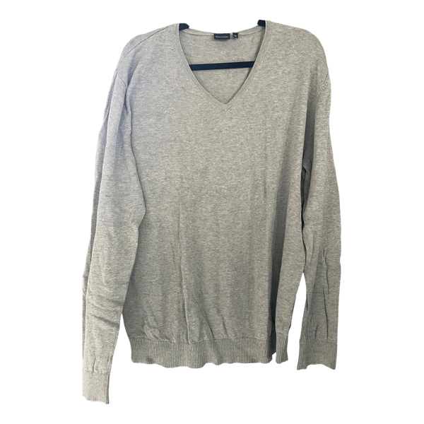 Matinique grey v-neck jumper