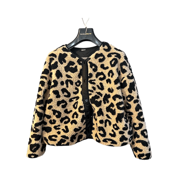 Beige Leopard Print Jacket