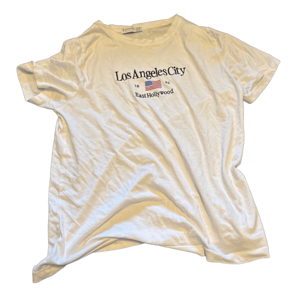 Hvid t-shirt med print