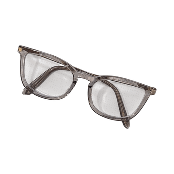Clear cat-eye eyeglasses