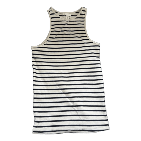 Stribet ribstrikket top