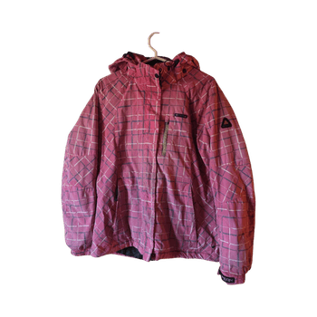 Pink kuviollinen talvitakki