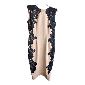 Beige midi kleita