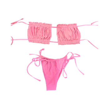 Pink bikini set