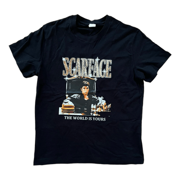 Scarface juodi marškinėliai