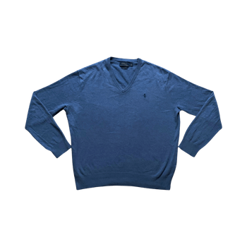 Ralph lauren Blue v-neck sweater