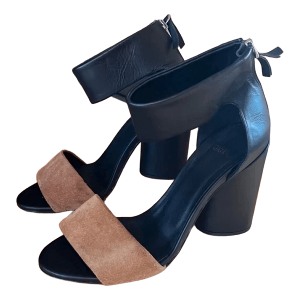 Oxitaly leather block heels