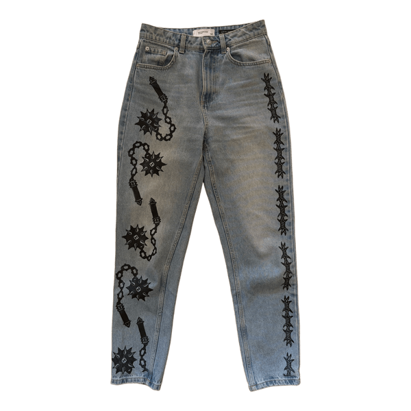 Reserved graphic printed jeans