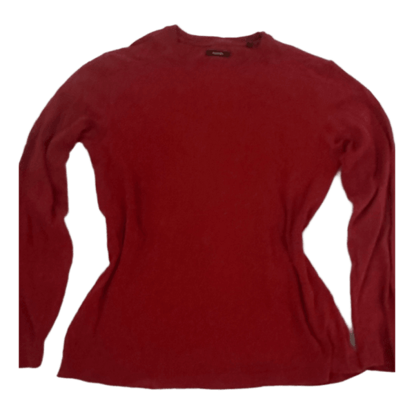 Red long-sleeved top