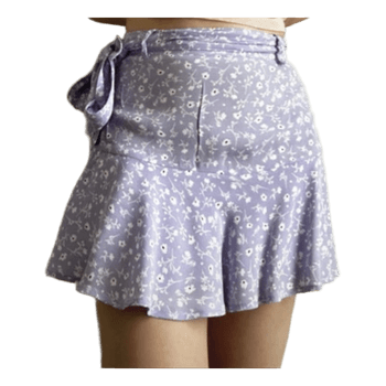 Light purple floral Zara skirt/skort
