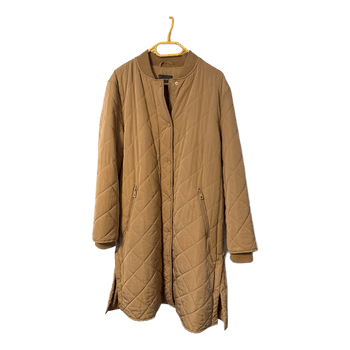 Beige quilted coat