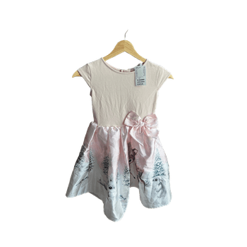 Pink bow party dress