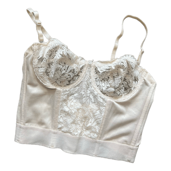 Beige pitsikorsetti