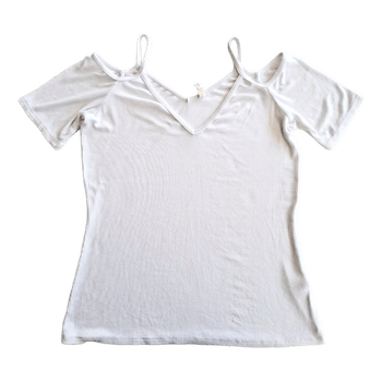 White Lanston cold shoulder top - new!