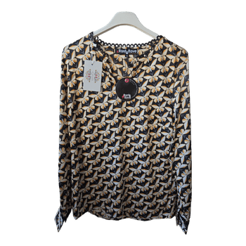 Butterfly print blouse