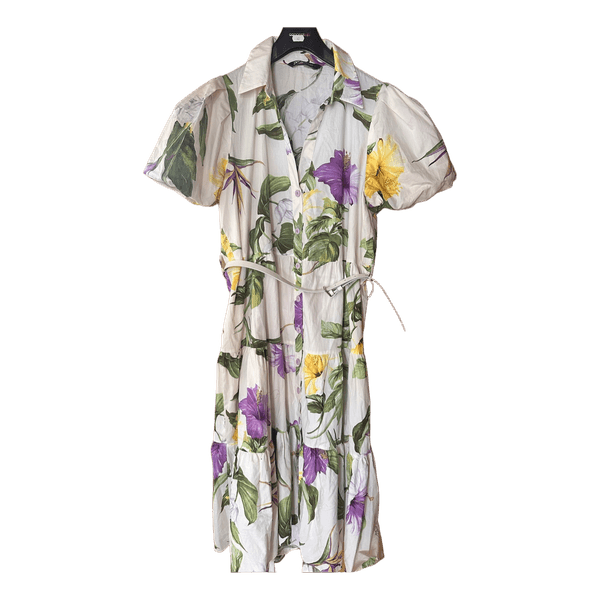 Zara floral midi dress