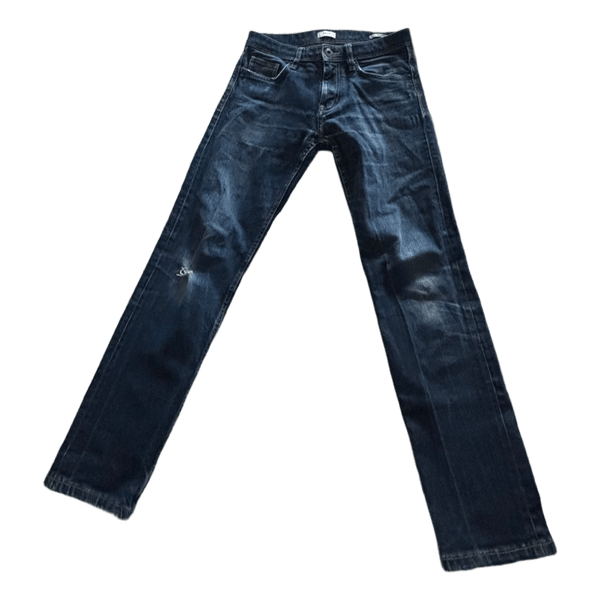 Mörkblå raka jeans