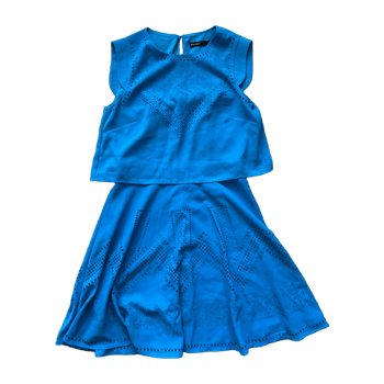 Karen Millen sininen juhlamekko 38