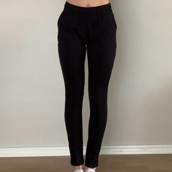 Musta slim fit kangashousut XS/S – basic / casual / work