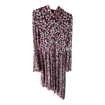 Blomstret mesh kjole