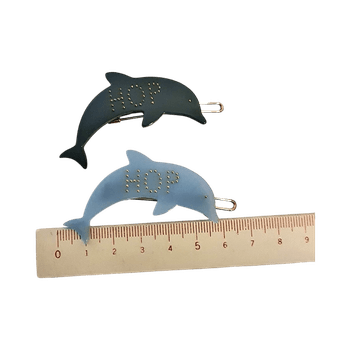 Dolphin hair clips set