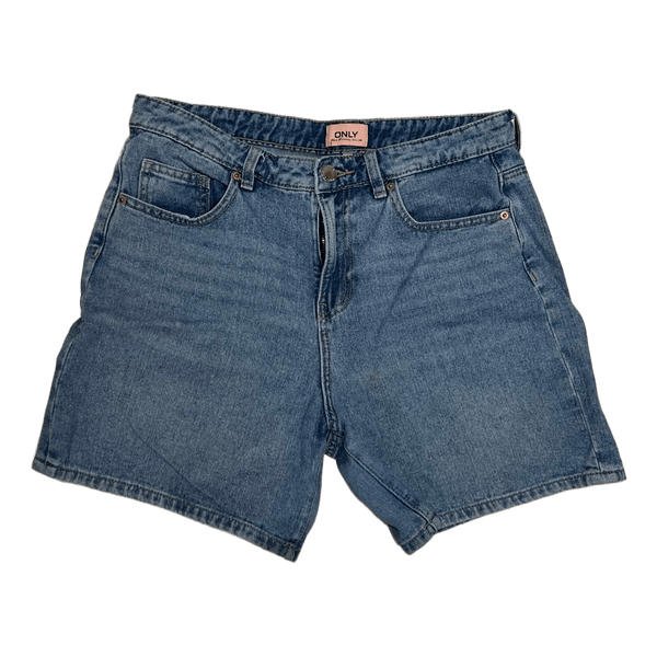 Blå denimshorts fra Only