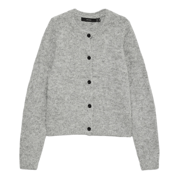 Grå strikket cardigan