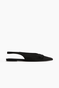Bow-detail slingback pumps
