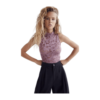 Purple Lace Bodysuit