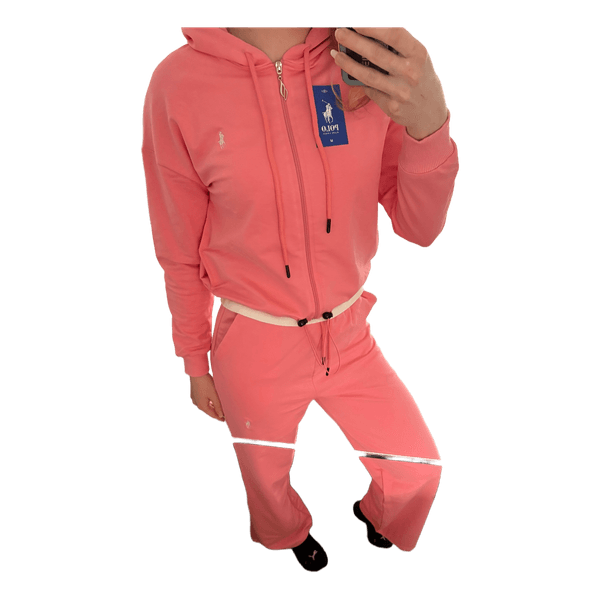 Pink Polo Ralph Lauren type of tracksuit