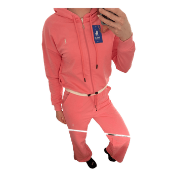 Pink Polo Ralph Lauren type of tracksuit