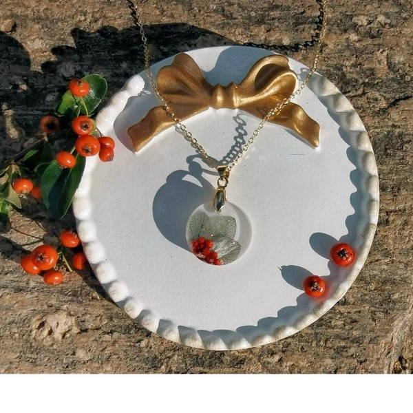 Real Flower Jewelry | Handmad Necklace with Preserved Botanicals