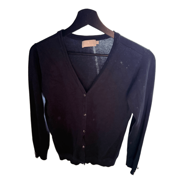 Mørkeblå v-hals cardigan