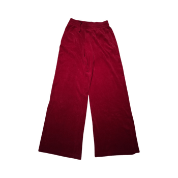 Punaiset velour-housut