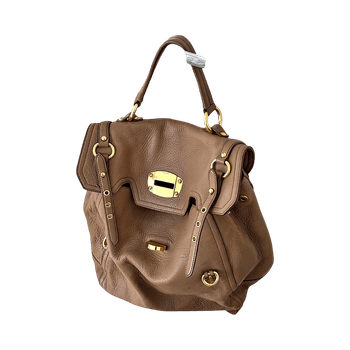 Miu Miu leather backpack (brown) genuine leather