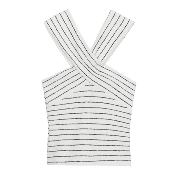 Stribet halterneck top