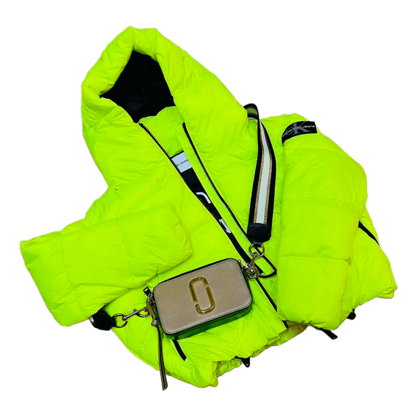 Calvin Klein neoninė pūkinė striukė