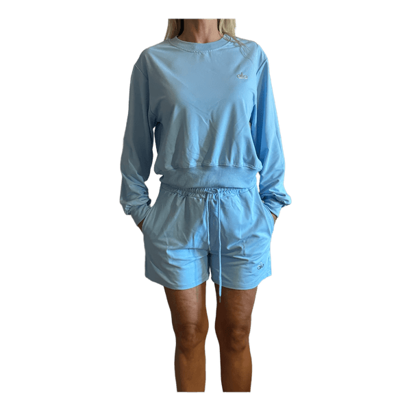 Blue matching shorts set