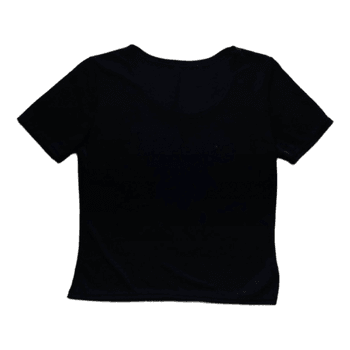 Black sheer t-shirt