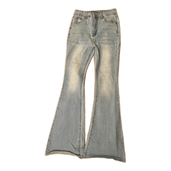 Light wash flare jeans