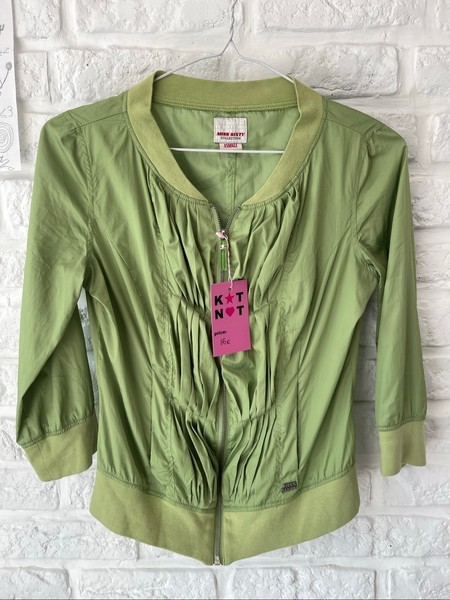 Miss Sixty green zip bomber jacket