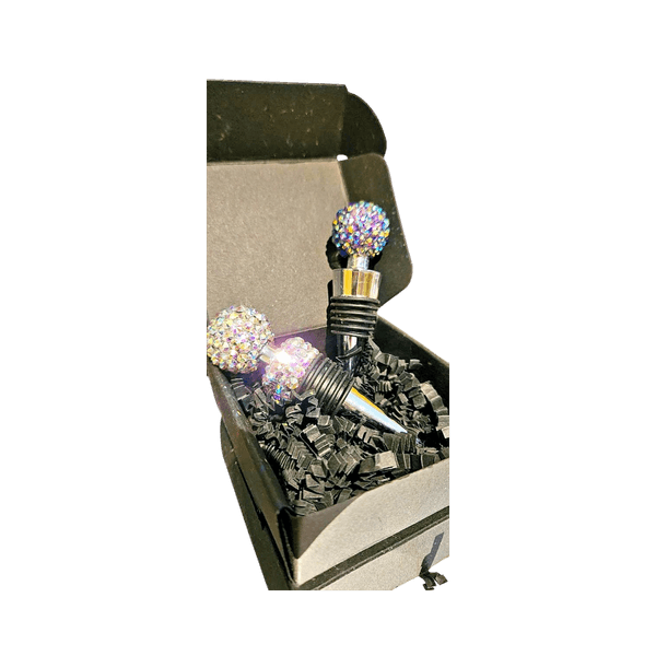 Crystal wine bottle stoppers,